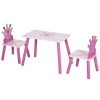 Homcom Tables Et Chaises Enfant Ensemble Table Et Chaises Enfant Design Princesse Bois Rose -Commodes enfant Soldes 2022 ensemble table et chaises enfant design princesse bois rose