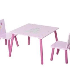 Homcom Tables Et Chaises Enfant Ensemble Table Et Chaises Enfant Design Princesse Motif Château
