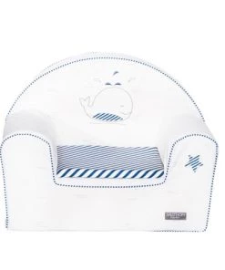 Sauthon Fauteuils Et Poufs Enfant Fauteuil Club 42x41cm En Coton Blanc