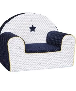 Sauthon Fauteuils Et Poufs Enfant Fauteuil Club 42x51cm En Coton Blanc