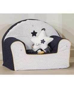 Sauthon Fauteuils Et Poufs Enfant Fauteuil Club 42x51cm En Coton Blanc -Commodes enfant Soldes 2022 fauteuil club 42x51cm en coton blanc 5