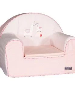 Sauthon Fauteuils Et Poufs Enfant Fauteuil Club 42x51cm En Coton Rose