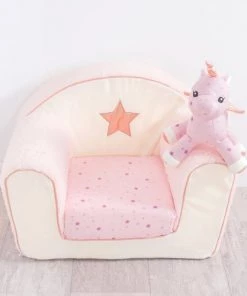 Home Maison Fauteuils Et Poufs Enfant Fauteuil Club Enfant Convertible JOLLY Rose/Ecru 42x55 -Commodes enfant Soldes 2022 fauteuil club enfant convertible jolly rose ecru 42x55 2