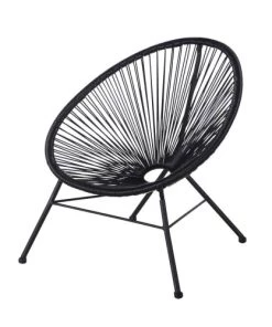 Maisons Du Monde Mobilier De Jardin Enfant Fauteuil De Jardin Enfant En Résine Et Métal Noirs