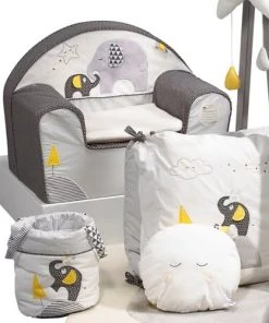 Sauthon Fauteuils Et Poufs Enfant Fauteuil Enfant 42x48cm En Coton Gris -Commodes enfant Soldes 2022 fauteuil enfant 42x48cm en coton gris 3