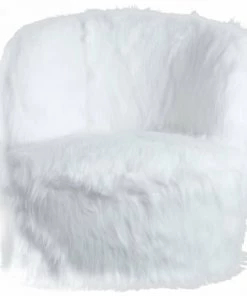 ReCollection Tables Et Chaises Enfant Fauteuil Enfant Fourrure Blanc 47x47x45cm -Commodes enfant Soldes 2022 fauteuil enfant fourrure blanc 47x47x45cm 2