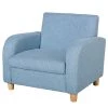 Homcom Fauteuils Et Poufs Enfant Fauteuil Scandinave Enfant Grand Confort Accoudoirs Assise Lin Bleu -Commodes enfant Soldes 2022 fauteuil scandinave enfant grand confort accoudoirs assise lin bleu