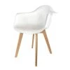 The Home Deco Factory Fauteuils Et Poufs Enfant Fauteuil Scandinave Enfant H.54 Cm Blanc -Commodes enfant Soldes 2022 fauteuil scandinave enfant h 54 cm blanc