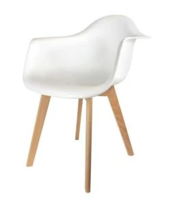 The Home Deco Factory Fauteuils Et Poufs Enfant Fauteuil Scandinave Enfant H.54 Cm Blanc