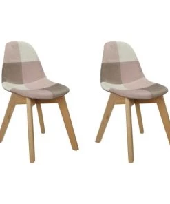 Altobuy Tables Et Chaises Enfant Lot De 2 Chaises Enfant Roses Motif Patchwork