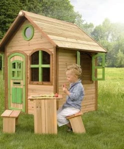 Axi Mobilier De Jardin Enfant Maison Extérieure Enfant En Bois Julia -Commodes enfant Soldes 2022 maison exterieure enfant en bois julia 2