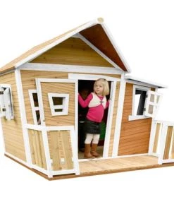 Axi Mobilier De Jardin Enfant Maisonnette Asymétrique En Bois Brun/blanc Pour Enfants -Commodes enfant Soldes 2022 maisonnette asymetrique en bois brun blanc pour enfants 2