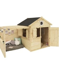 Jardipolys Mobilier De Jardin Enfant Maisonnette Avec Pergola En Sapin épicéa à Peindre