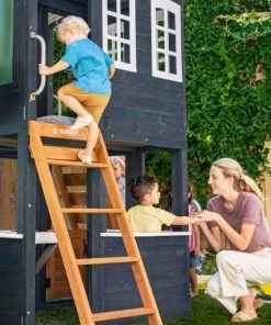 KidKraft Mobilier De Jardin Enfant Maisonnette Bleue En Bois Avec Toboggan Tubulaire -Commodes enfant Soldes 2022 maisonnette bleue en bois avec toboggan tubulaire 4