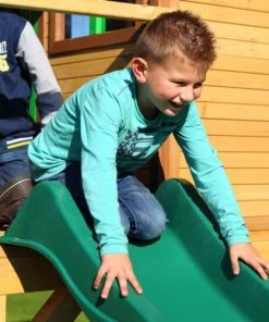 Axi Mobilier De Jardin Enfant Maisonnette Brun/vert Avec Toboggan Vert -Commodes enfant Soldes 2022 maisonnette brun vert avec toboggan vert 2