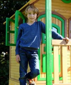 Axi Mobilier De Jardin Enfant Maisonnette Brun/vert Avec Toboggan Vert -Commodes enfant Soldes 2022 maisonnette brun vert avec toboggan vert 8