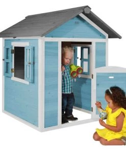 Sunny Mobilier De Jardin Enfant Maisonnette En Bois Bleue -Commodes enfant Soldes 2022 maisonnette en bois bleue 4