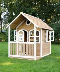 Axi Mobilier De Jardin Enfant Maisonnette En Bois Brun/blanc -Commodes enfant Soldes 2022 maisonnette en bois brun blanc 2