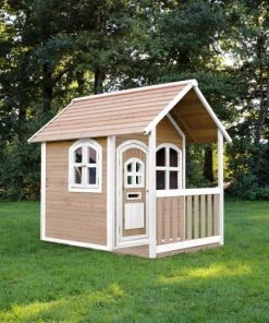 Axi Mobilier De Jardin Enfant Maisonnette En Bois Brun/blanc -Commodes enfant Soldes 2022 maisonnette en bois brun blanc 4