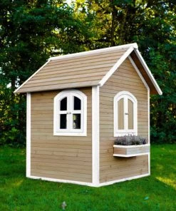 Axi Mobilier De Jardin Enfant Maisonnette En Bois Brun/blanc -Commodes enfant Soldes 2022 maisonnette en bois brun blanc 9