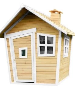 Axi Mobilier De Jardin Enfant Maisonnette En Bois écologique Brun/blanc