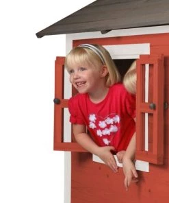 Sunny Mobilier De Jardin Enfant Maisonnette En Bois Rouge -Commodes enfant Soldes 2022 maisonnette en bois rouge 3