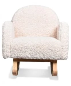 Mathi Design Fauteuils Et Poufs Enfant Mini Fauteuil à Bascule Blanc -Commodes enfant Soldes 2022 mini fauteuil a bascule blanc 3