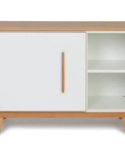 Wookids Commodes Enfant Petit Meuble 1 Porte Blanc