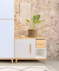 Wookids Commodes Enfant Petit Meuble 1 Porte Blanc -Commodes enfant Soldes 2022 petit meuble 1 porte blanc 7