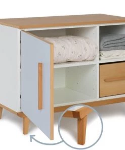 Wookids Commodes Enfant Petit Meuble 1 Porte Bleu Ciel -Commodes enfant Soldes 2022 petit meuble 1 porte bleu ciel 3