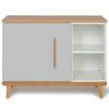 Wookids Commodes Enfant Petit Meuble 1 Porte Manhattan Gris -Commodes enfant Soldes 2022 petit meuble 1 porte manhattan gris