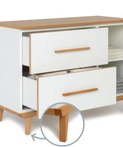 Wookids Commodes Enfant Petit Meuble 2 Tiroirs Blanc -Commodes enfant Soldes 2022 petit meuble 2 tiroirs blanc 2