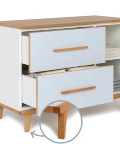 Wookids Commodes Enfant Petit Meuble 2 Tiroirs Bleu Ciel -Commodes enfant Soldes 2022 petit meuble 2 tiroirs bleu ciel 2