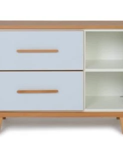 Wookids Commodes Enfant Petit Meuble 2 Tiroirs Blanc -Commodes enfant Soldes 2022 petit meuble 2 tiroirs bleu ciel 7