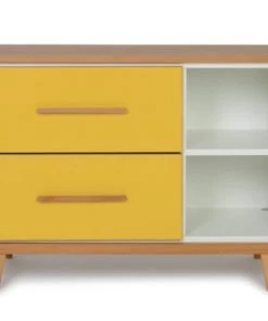 Wookids Commodes Enfant Petit Meuble 2 Tiroirs Bleu Ciel -Commodes enfant Soldes 2022 petit meuble 2 tiroirs jaune soleil