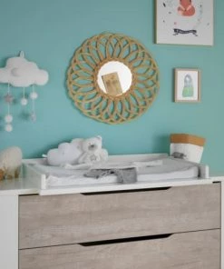 Sauthon Commodes Enfant Plan à Langer Pour Commode 12x130x84cm En Bois Blanc -Commodes enfant Soldes 2022 plan a langer pour commode 12x130x84cm en bois blanc 1