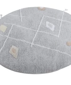 Lorena Canals Fauteuils Et Poufs Enfant Pouf De Couchage En Coton Gris Ø120 -Commodes enfant Soldes 2022 pouf de couchage en coton gris oe120 2