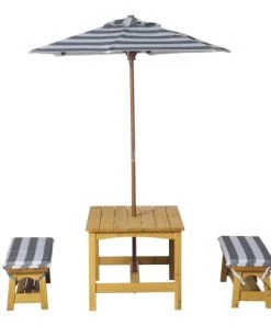 Outsunny Mobilier De Jardin Enfant Salon De Jardin Enfant 4 Pièces Style Pique-nique Sapin Lasuré Miel -Commodes enfant Soldes 2022 salon de jardin enfant 4 pieces style pique nique sapin lasure miel 3