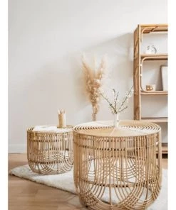 Saudara Collections Tables Et Chaises Enfant Set Tables Basses Rotin -Commodes enfant Soldes 2022 set tables basses rotin 2