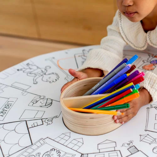 Drawin’table Tables Et Chaises Enfant Table à Dessiner Multifonction 70x70x48 Cm Avec 2 Tabourets 7 Drawin’table Tables Et Chaises Enfant Table à Dessiner Multifonction 70x70x48 Cm Avec 2 Tabourets – Image 5