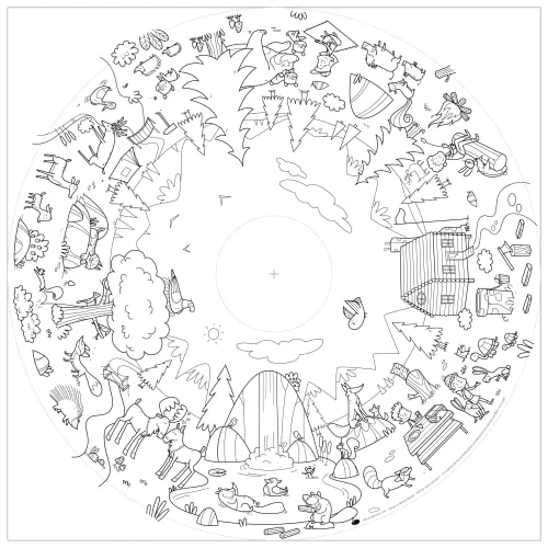 Drawin’table Tables Et Chaises Enfant Table à Dessiner Multifonction 70x70x48 Cm Avec 2 Tabourets 4 Drawin’table Tables Et Chaises Enfant Table à Dessiner Multifonction 70x70x48 Cm Avec 2 Tabourets – Image 2