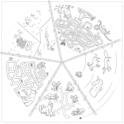 Drawin’table Tables Et Chaises Enfant Table à Dessiner Multifonction 70x70x48 Cm Avec 2 Tabourets 6 Drawin’table Tables Et Chaises Enfant Table à Dessiner Multifonction 70x70x48 Cm Avec 2 Tabourets – Image 4