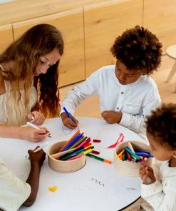 Drawin’table Tables Et Chaises Enfant Table à Dessiner Multifonction En Bois D70 Cm -Commodes enfant Soldes 2022 table a dessiner multifonction en bois d70 cm 9