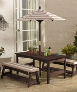 Mobilier De Jardin Enfant Table De Jardin Enfant + Parasol KidKraft -Commodes enfant Soldes 2022 table de jardin enfant parasol kidkraft 1