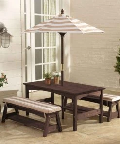 Mobilier De Jardin Enfant Table De Jardin Enfant + Parasol KidKraft -Commodes enfant Soldes 2022 table de jardin enfant parasol kidkraft 2