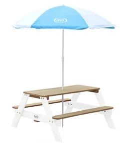 Axi Mobilier De Jardin Enfant Table De Pique-nique En Bois Avec Parasol -Commodes enfant Soldes 2022 table de pique nique en bois avec parasol 3