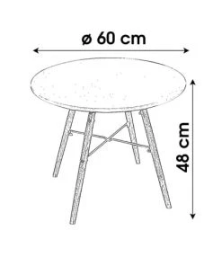 Wadiga Tables Et Chaises Enfant Table Enfant Ronde Bois Blanc -Commodes enfant Soldes 2022 table enfant ronde bois blanc 6
