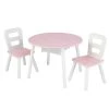 KidKraft Tables Et Chaises Enfant Table Enfant Ronde Rose + 2 Chaises -Commodes enfant Soldes 2022 table enfant ronde rose 2 chaises