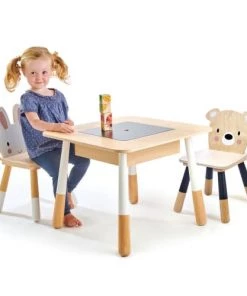 Tender Leaf Toys Tables Et Chaises Enfant Table Et Chaises Enfant En Bois Forêt -Commodes enfant Soldes 2022 table et chaises enfant en bois foret 2