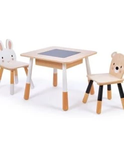 Tender Leaf Toys Tables Et Chaises Enfant Table Et Chaises Enfant En Bois Forêt
